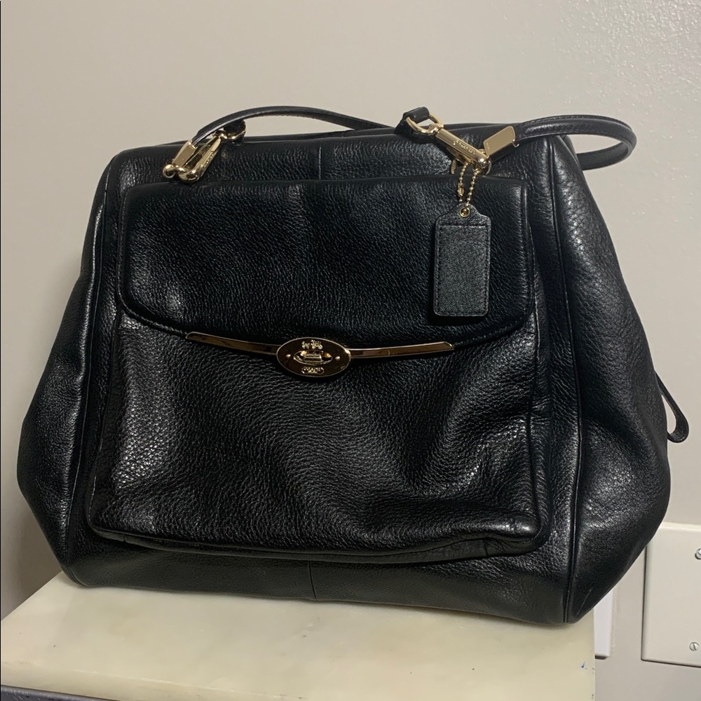 Coach Black Leather Handbag